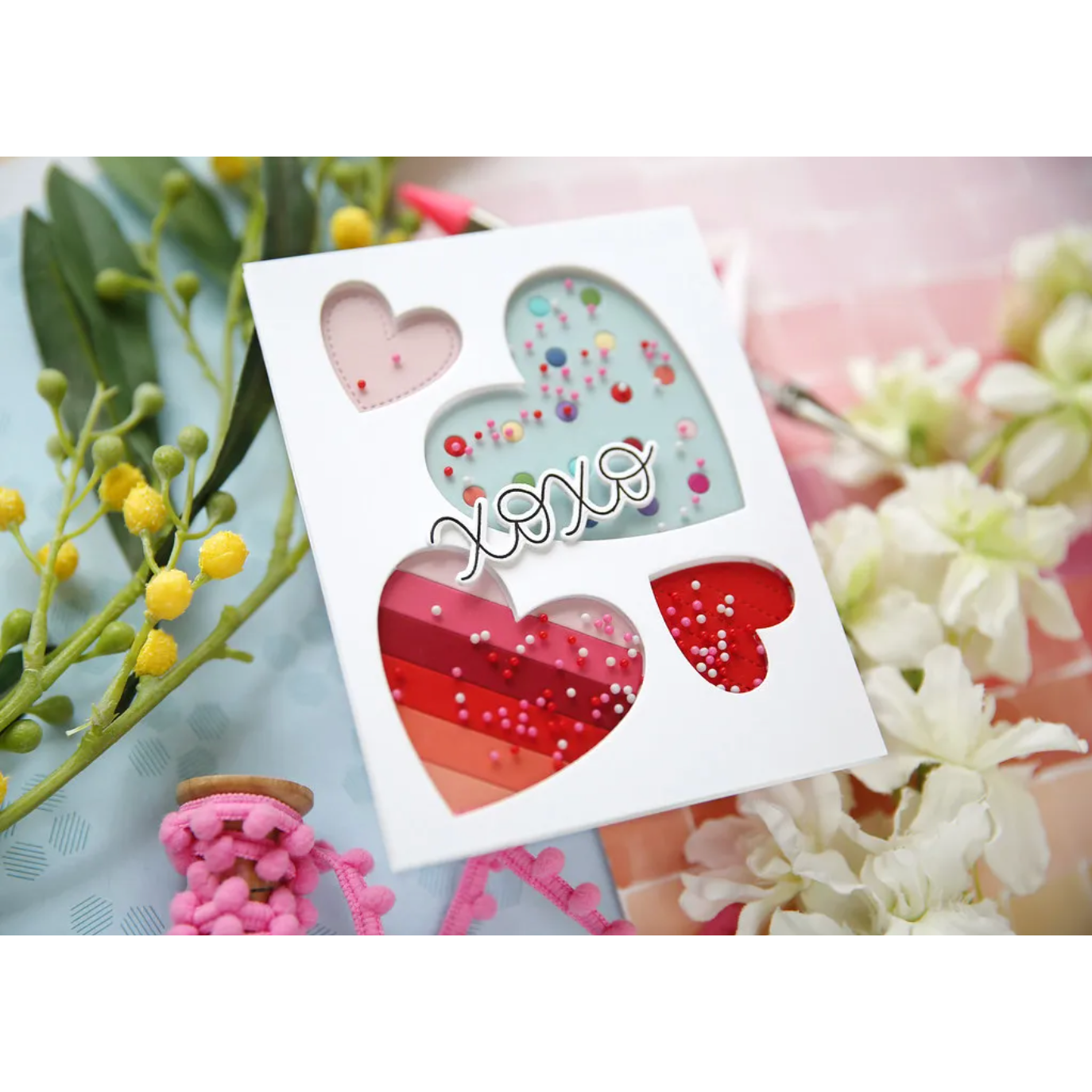 Pretty Pink Posh Sweetheart Shaker Beads
