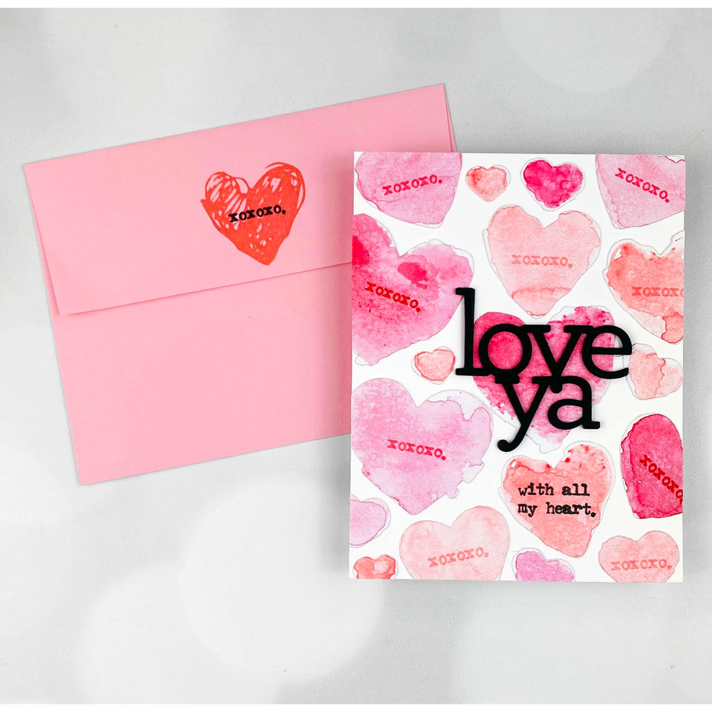 Simon Says Stamp Love Notes Wafer Dies sss477 sample1