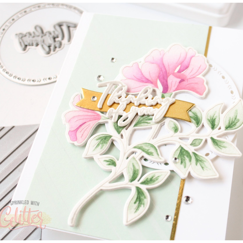 Pinkfresh Studio Amazing Things Clear Stamps 243924 Floral Encouragement Card | color-code:ALT01