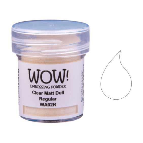 WOW Embossing Powder CLEAR MATTE DULL REGULAR WA02R