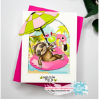 La-La Land Crafts Flamingo Floaty Die and Unicorn Add On Die Set drinks