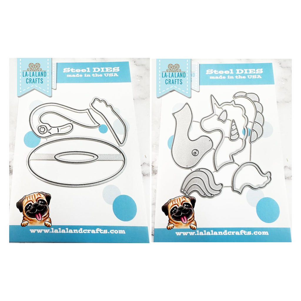 La-La Land Crafts Flamingo Floaty Die and Unicorn Add On Die Set
