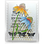 Tim Holtz Clear Stamps and Stencil Flower Garden, Bubbles and Gingham thmm124