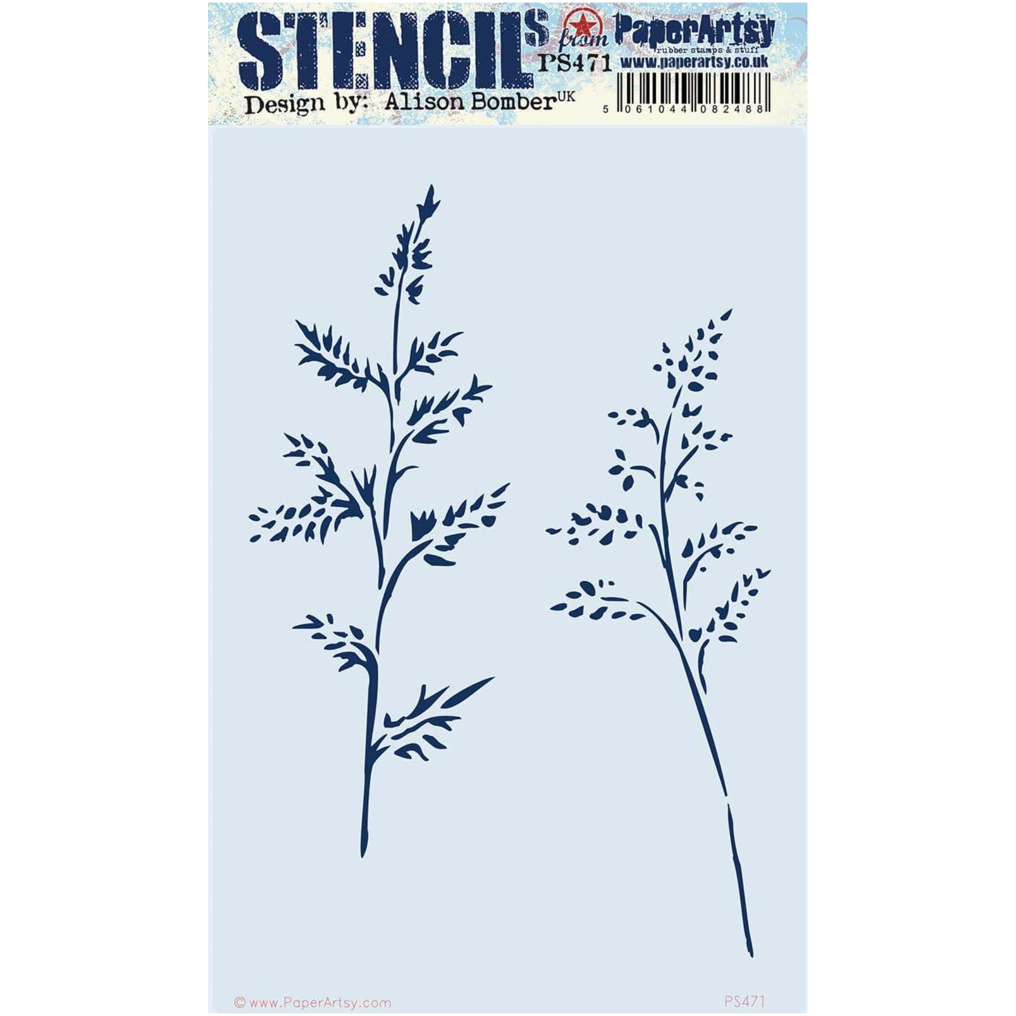 Paper Artsy Alison Bomber Large Stencil ps471