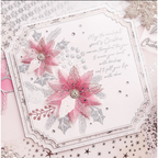 Chloe’s Creative Cards Poinsettia Folder, Die, Stamp and Vellum Bundle