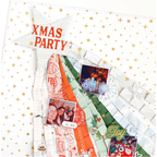 Pinkfresh Studio Holiday Dreams Puffy Alpha Stickers 215323* Christmas Party Layout | color-code:ALT01