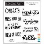 Concord & 9th Primrose Garden Clear Stamp Set 12031