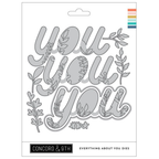 Concord & 9th Everything About You Stamp and Die Bundle you