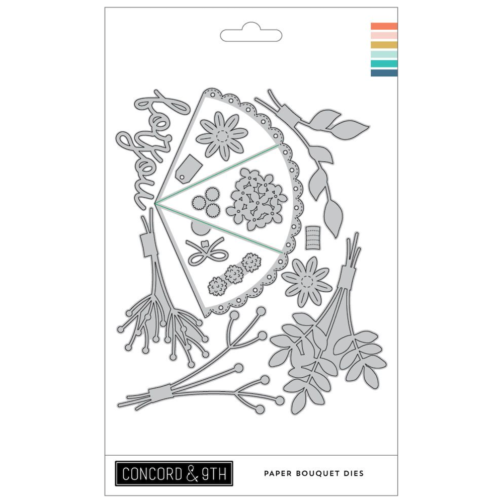 Concord & 9th Paper Bouquet Stamp and Die Bundle flower