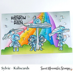 Sweet November Stamps Rainy Day Fairwees Clear Stamp Set sns-sp-rf-24 blue