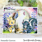 Sweet November Stamps Spring Garden Critters Clear Stamp Set sns-sp-sg-24 skunk