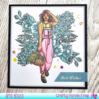 Sweet November Stamps Sorrel Gal Clear Stamp Set sns-sg-sl-24 wishes