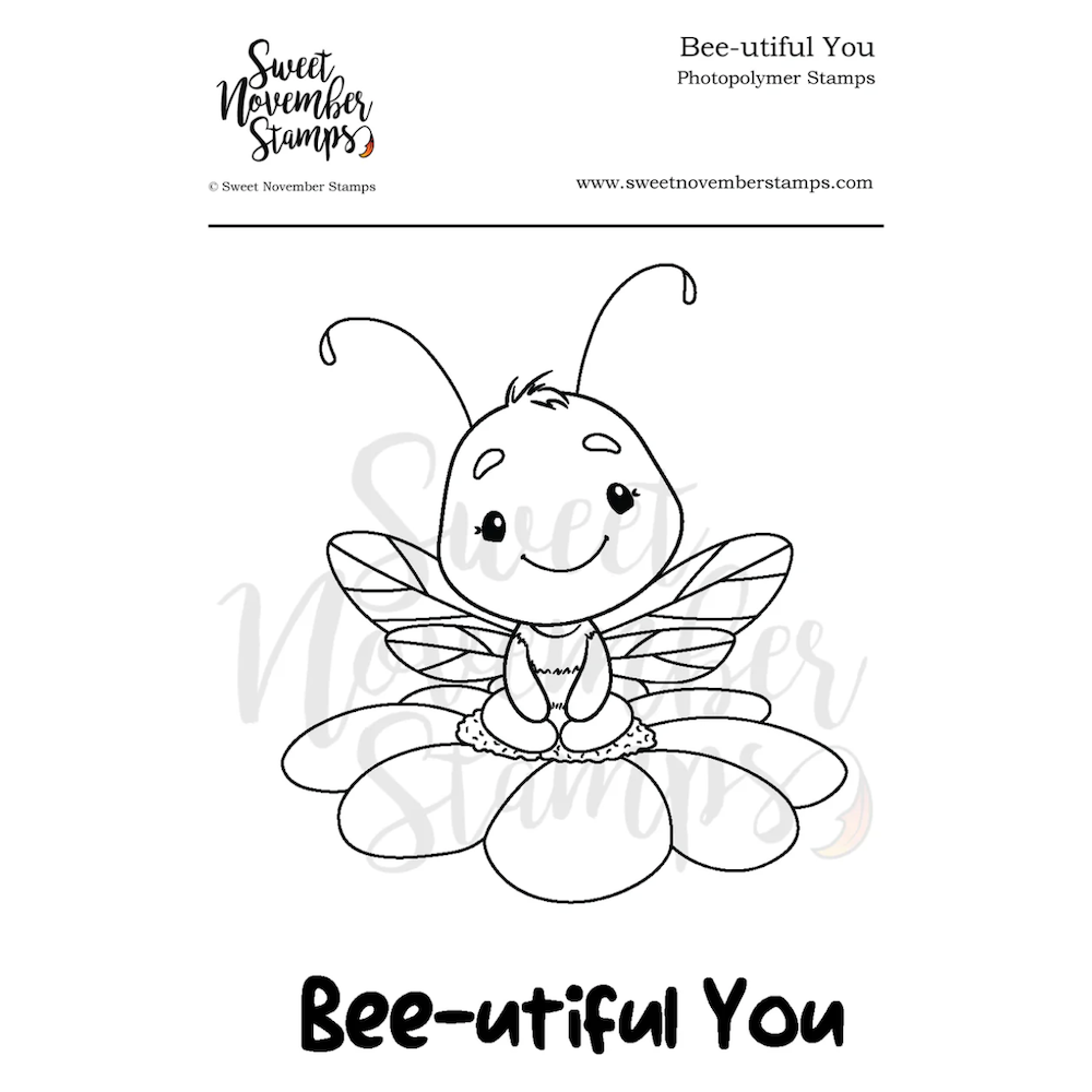 Sweet November Stamps Bee-utiful Clear Stamp Set sns-sp-by-24