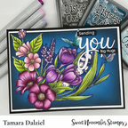 Sweet November Stamps Enchanted Spring Flowers Clear Stamp Set sns-sp-ef-24 moody