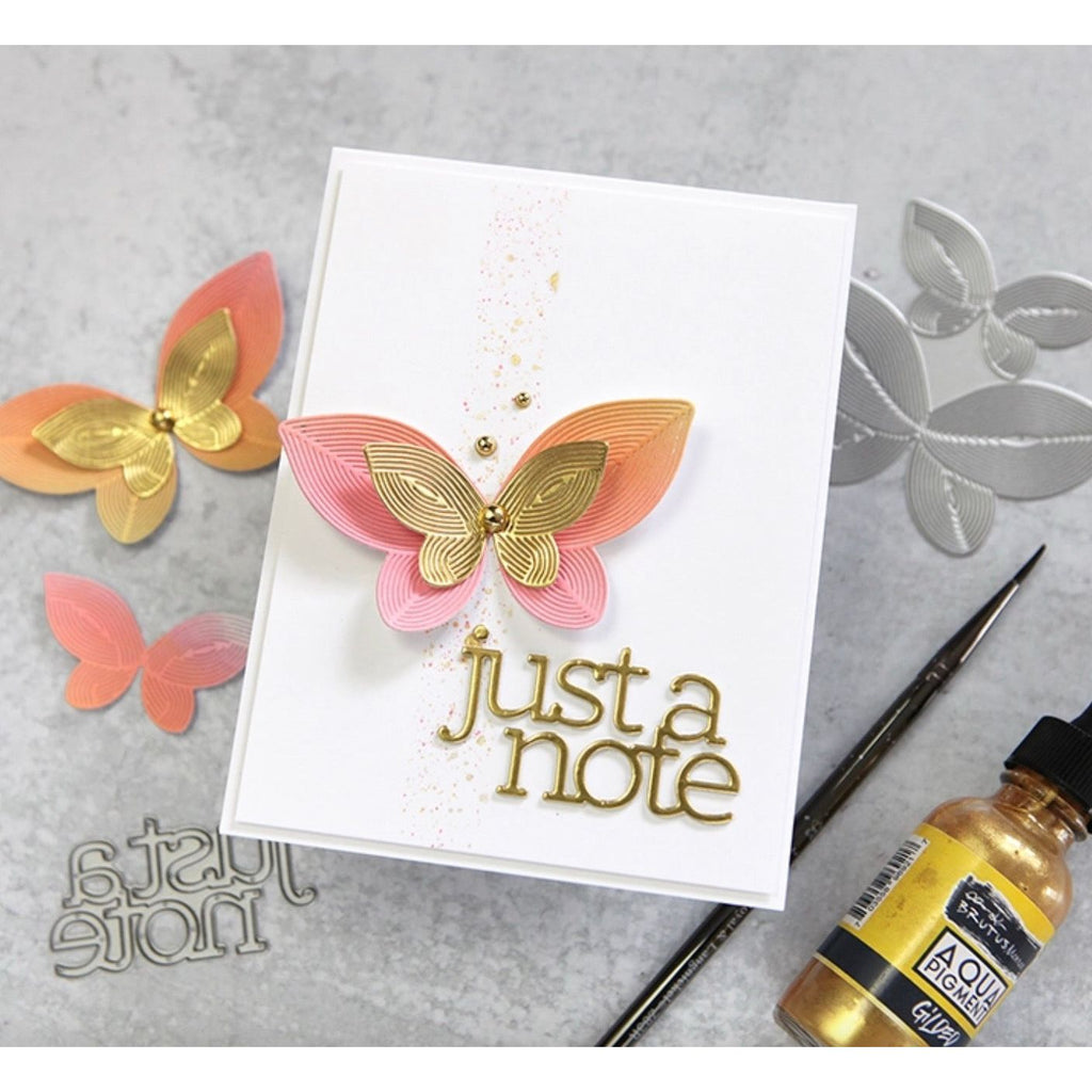 CZ Design Just a Note 2 Wafer Dies czd234c Celebrate Just a Note Card | color-code:ALT06
