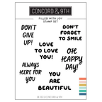 Concord & 9th Filled with Joy Clear Stamp Set 12113