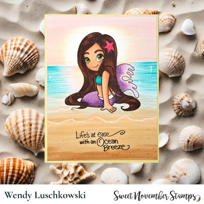 Sweet November Stamps Wish Upon a Starfish Clear Stamp Set sns-mm-ws-24 wendy