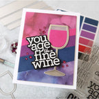 Simon Says Stamp! CZ Design Wafer Dies WINE GLASS czd188 Diecember Birthday Card | color-code:ALT01