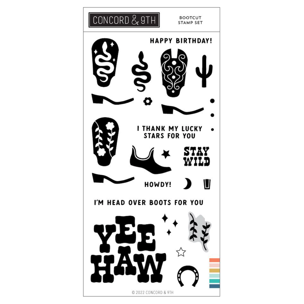 Concord & 9th Bootcut Clear Stamp Set 12145