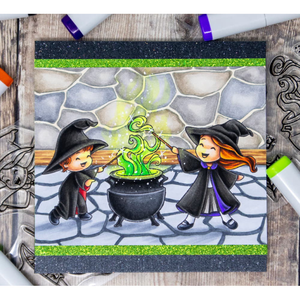 Sweet November Stamps Halloween Room Add-on Clear Stamp Set sns-bb-hr-22