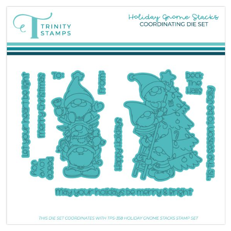 Trinity Stamps Holiday Gnome Stacks Stamp and Die Bundle
