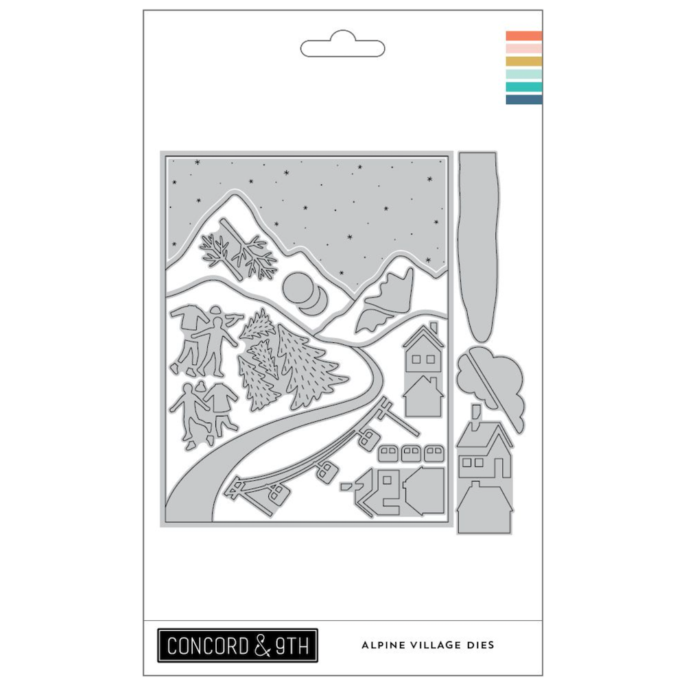 Concord & 9th Alpine Village Stamp and Die Bundle