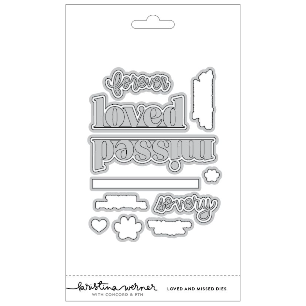 Concord & 9th Kristina Werner Loved and Missed Stamp and Die Bundle
