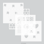 Concord & 9th Kristina Werner Banner and Balloons Stamp Die Stencil Bundle