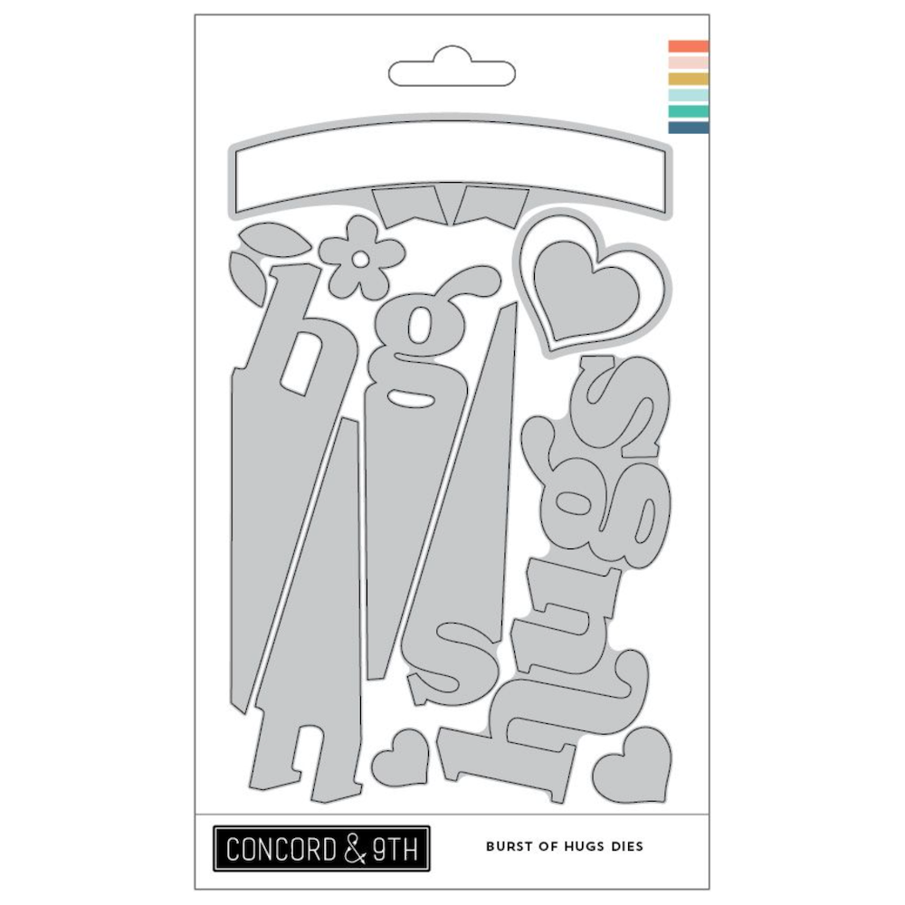 Concord & 9th Burst of Hugs Stamp and Die Bundle