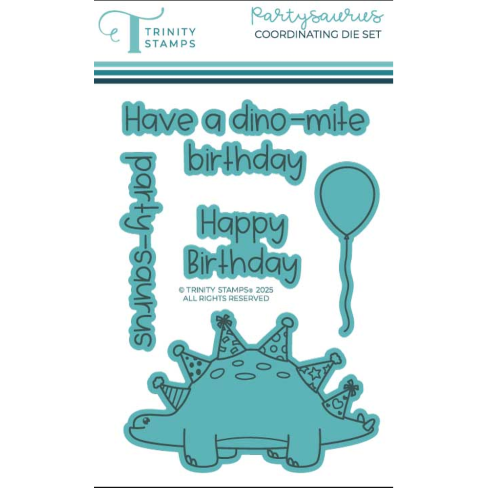 Trinity Stamps Partysaurus Stamp and Die Bundle