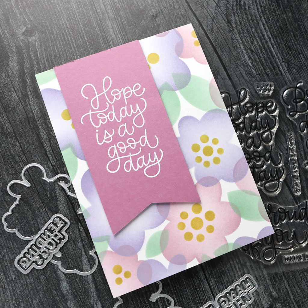 Concord & 9th Kristina Werner Encouraging Words Stamp and Die Bundle
