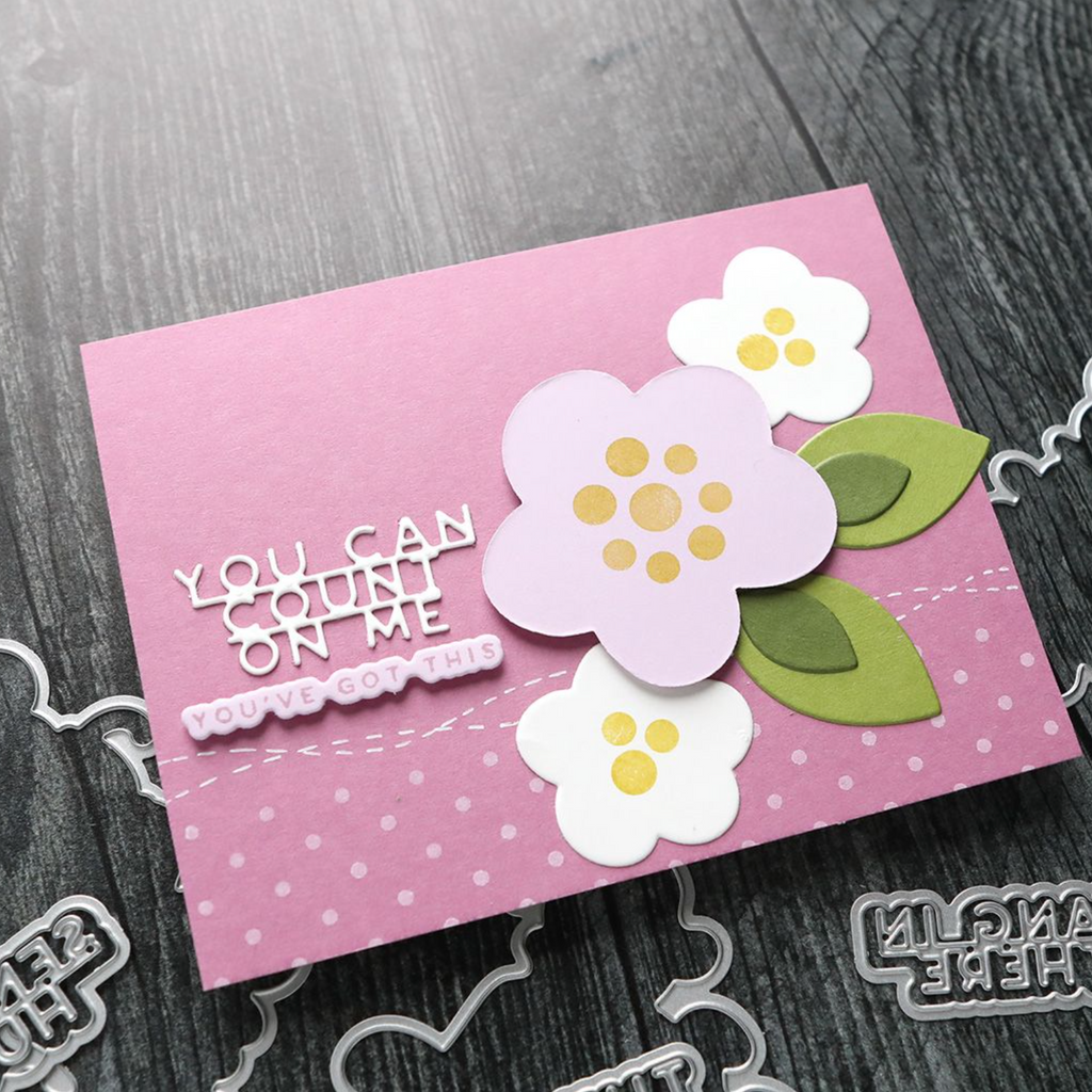 Concord & 9th Kristina Werner Encouraging Words Stamp and Die Bundle