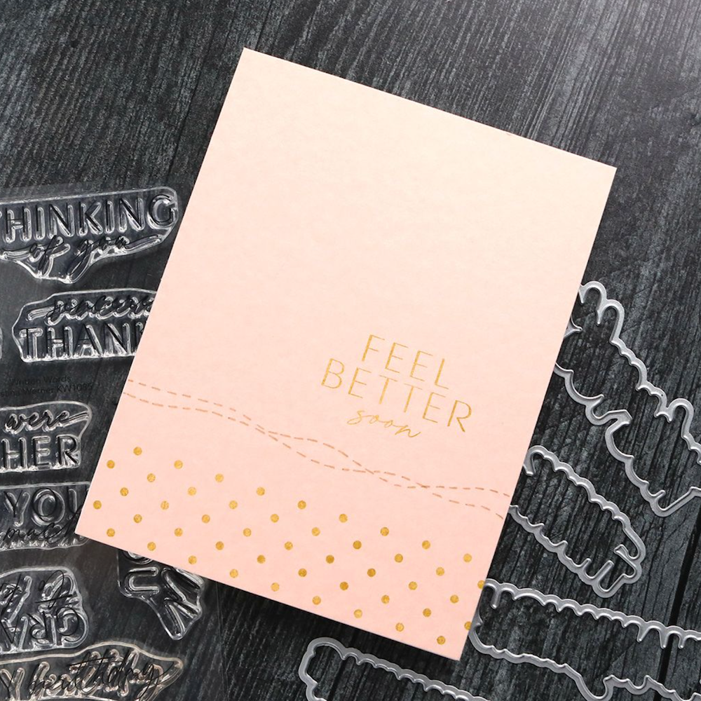 Concord & 9th Kristina Werner Written Words Stamp and Die Bundle