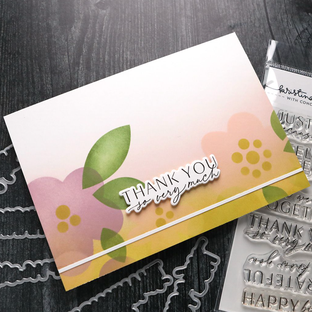 Concord & 9th Kristina Werner Written Words Stamp and Die Bundle
