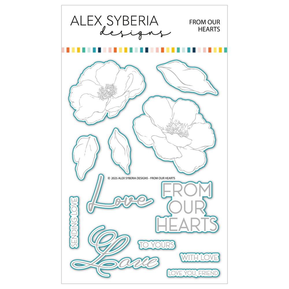 Alex Syberia Designs From Our Hearts Stamp and Die Bundle