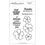 Concord & 9th Kristina Werner Pretty Posies Stamps Stencil and Die Bundle
