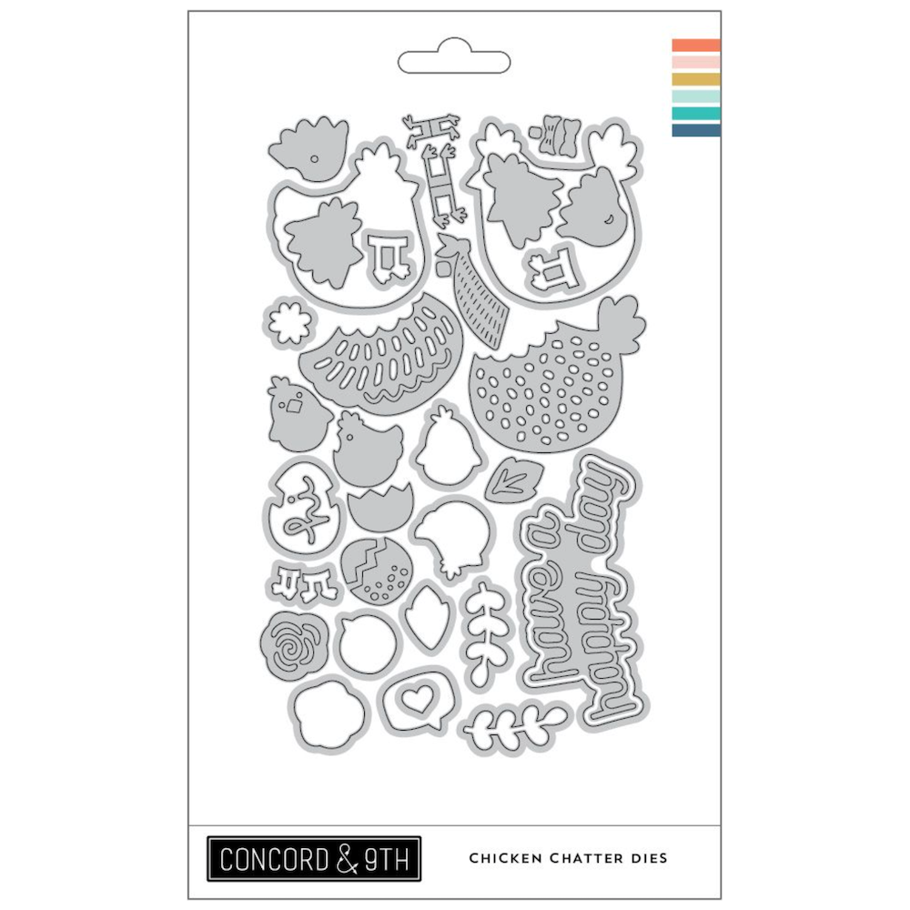 Concord & 9th Chicken Chatter Stamp and Die Bundle