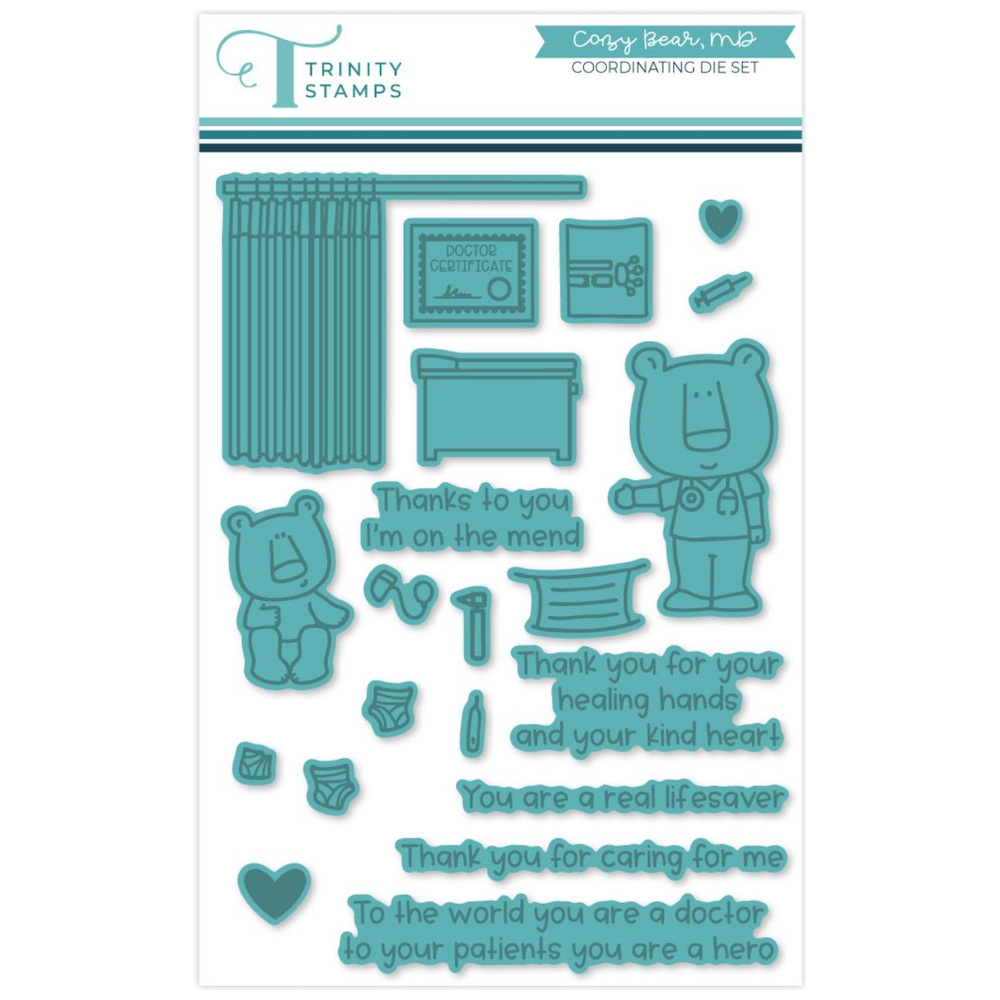 Trinity Stamps Cozy Bear, MD Stamp and Die Bundle