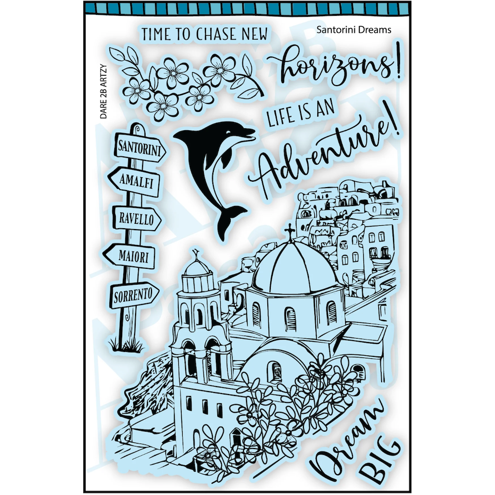Dare 2B Artzy Santorini Dreams Stamp and Die Bundle
