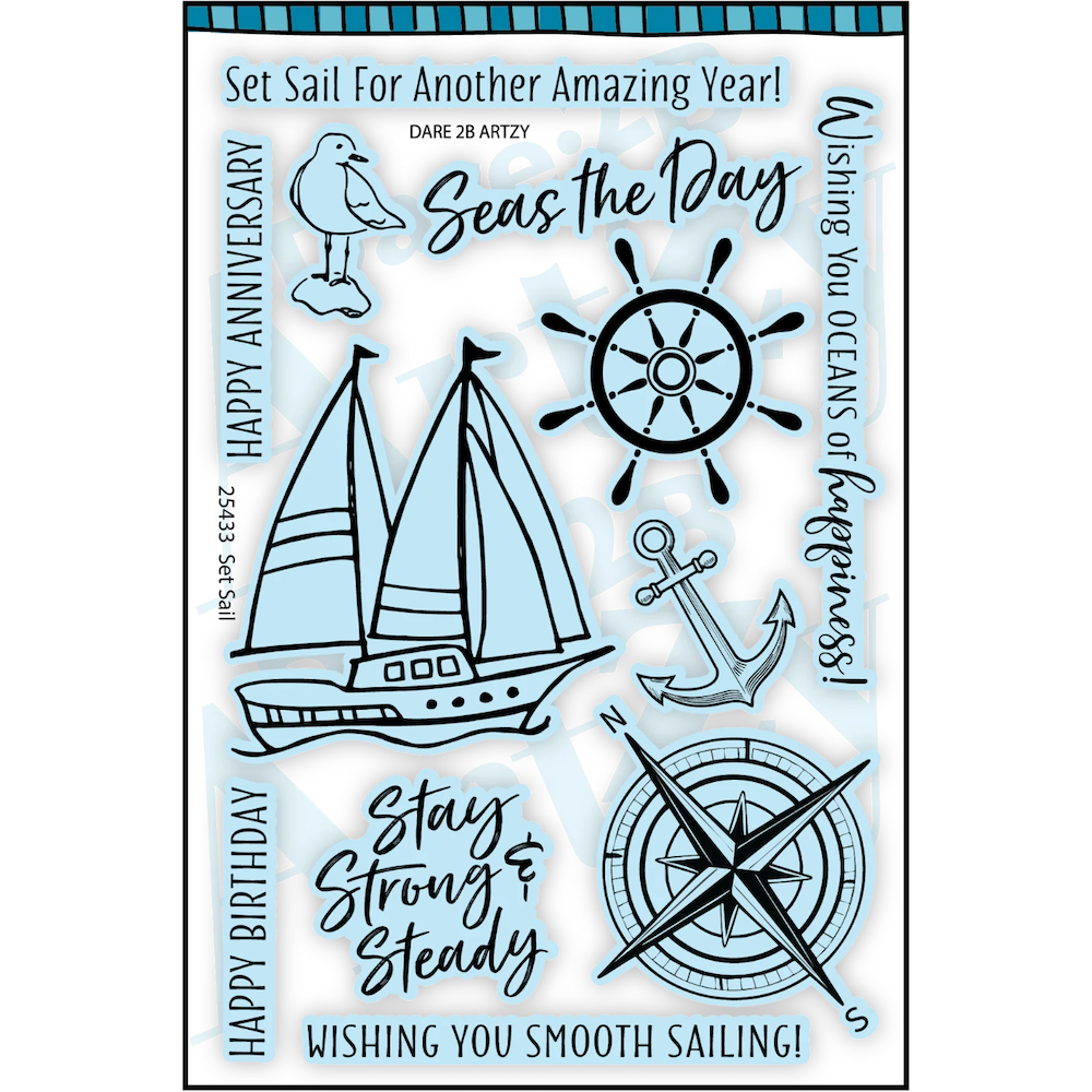 Dare 2B Artzy Set Sail Stamp and Die Bundle