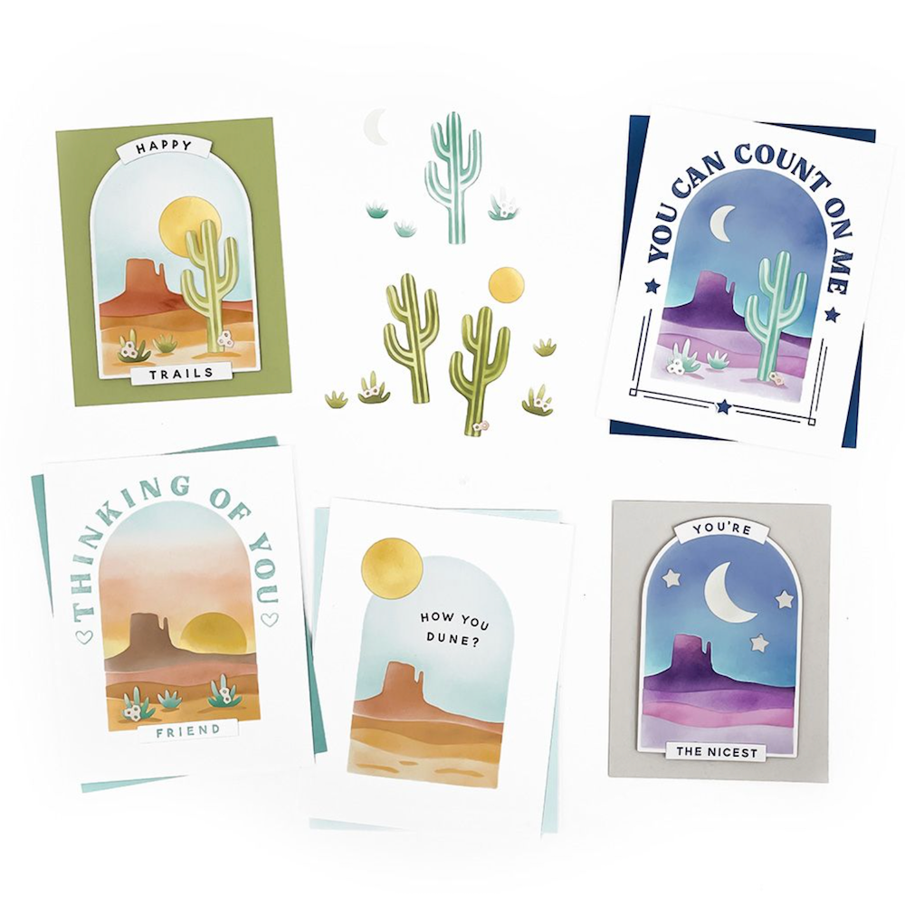 Concord & 9th Desertscape Stamp Die and Stencil Bundle