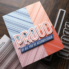 Concord & 9th Kristina Werner Proud Words Die Set kw1137