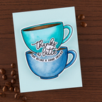 Hero Arts Coffee or Tea Clear Stamp Set cm806