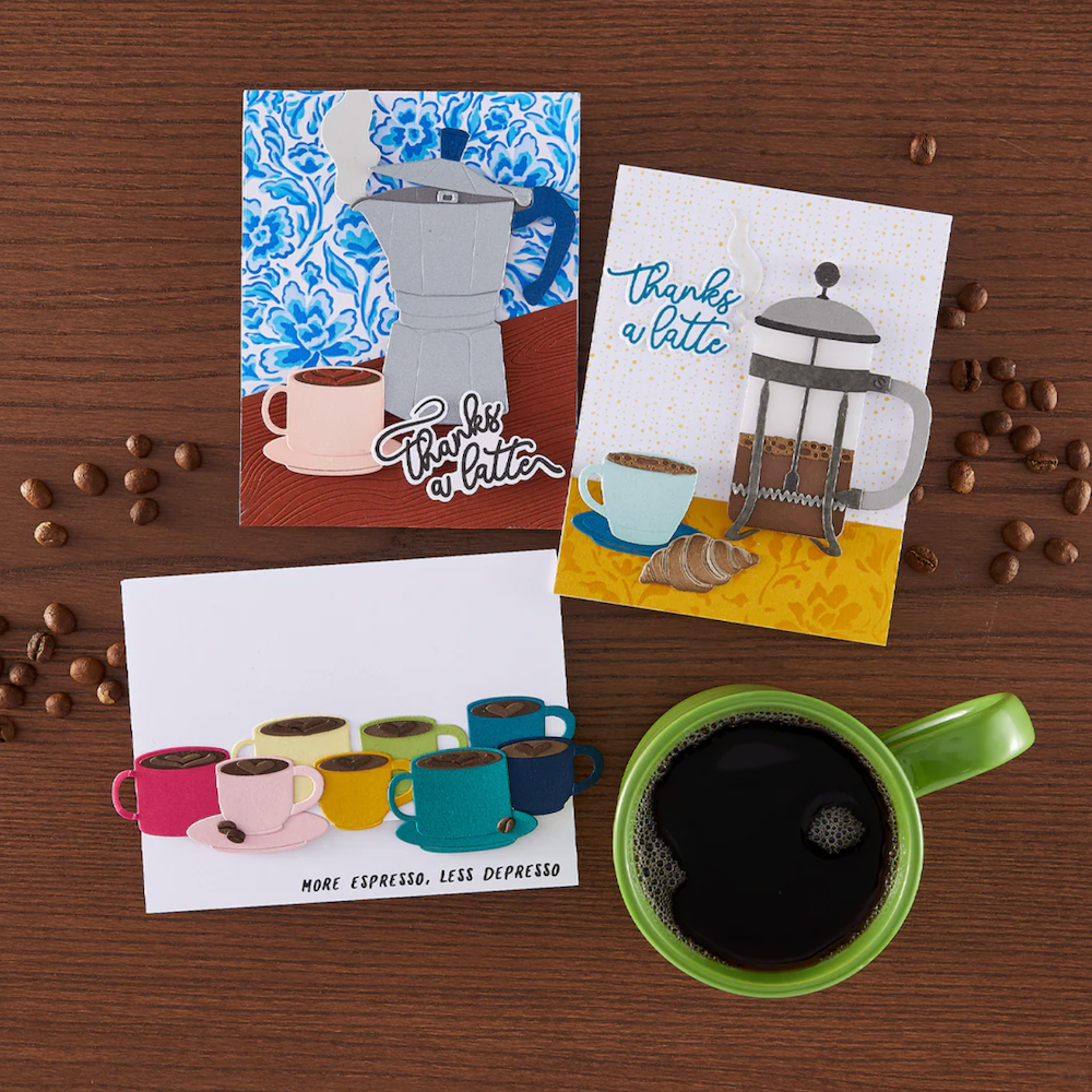 Hero Arts Coffee or Tea Clear Stamp Set cm806