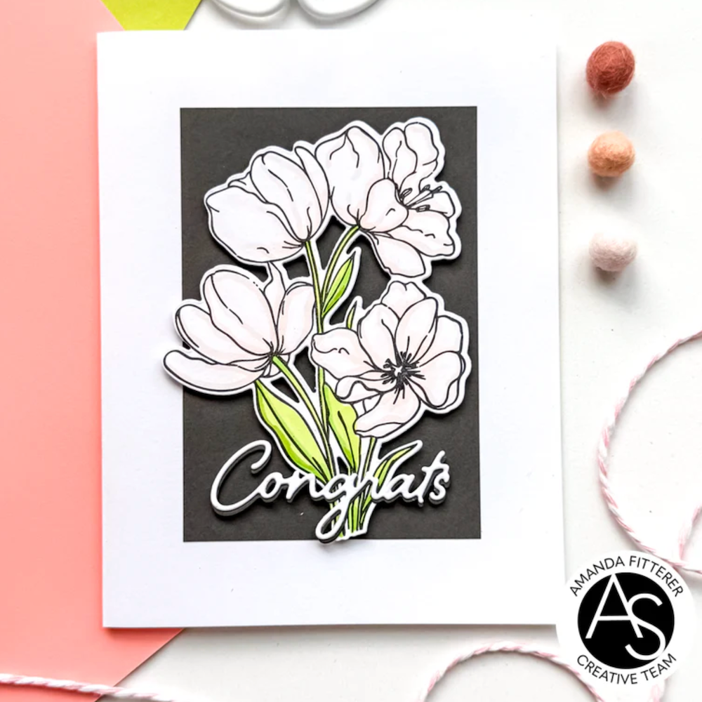 Alex Syberia Designs Tulips in Bloom Die Set asd-cd-194