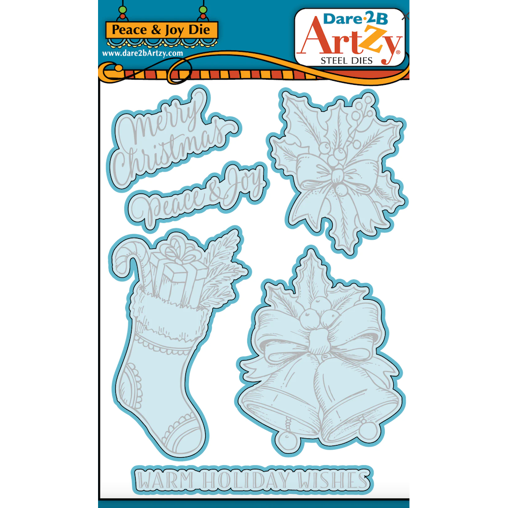Dare 2B Artzy Peace & Joy Stamp and Die Bundle