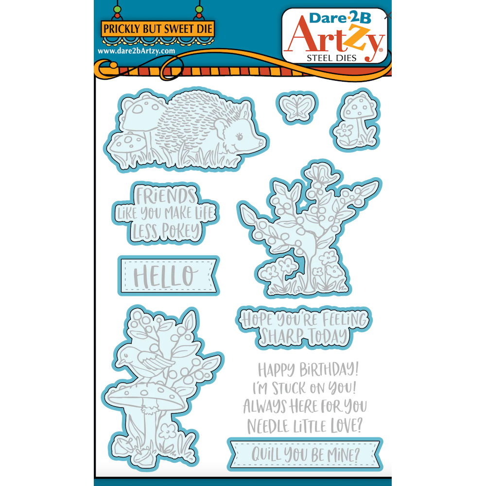 Dare 2B Artzy Prickly but Sweet Stamp and Die Bundle