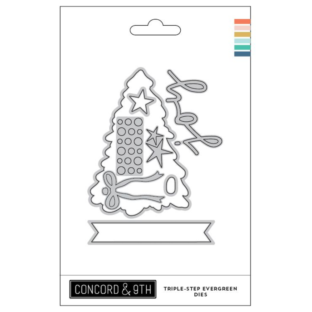 Concord & 9th Triple-step Evergreen Stamp and Die Bundle