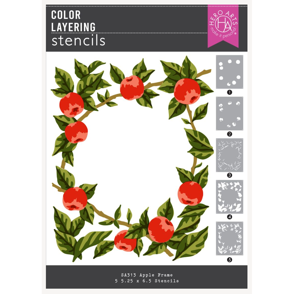 Hero Arts Apple Branch Stamp Die and Stencil Bundle