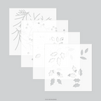Concord & 9th Kristina Werner Easy Repeat Holly Background Stamp and Stencil Bundle